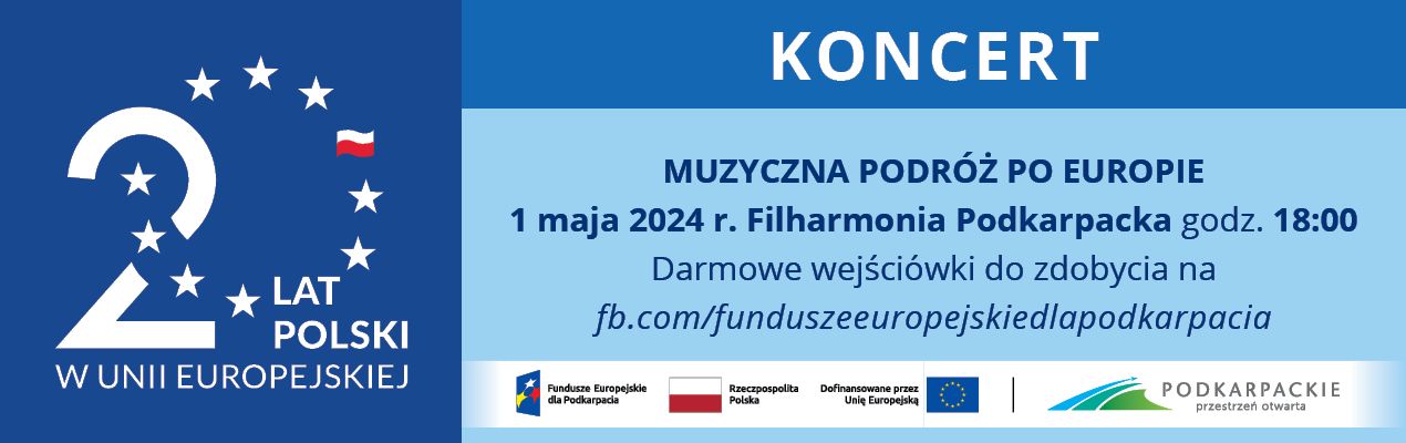 koncert - muzyczna podróż po Europie - 1 maja 2024 o godzinie 18.00 w Filharmonii Podkarpackiej